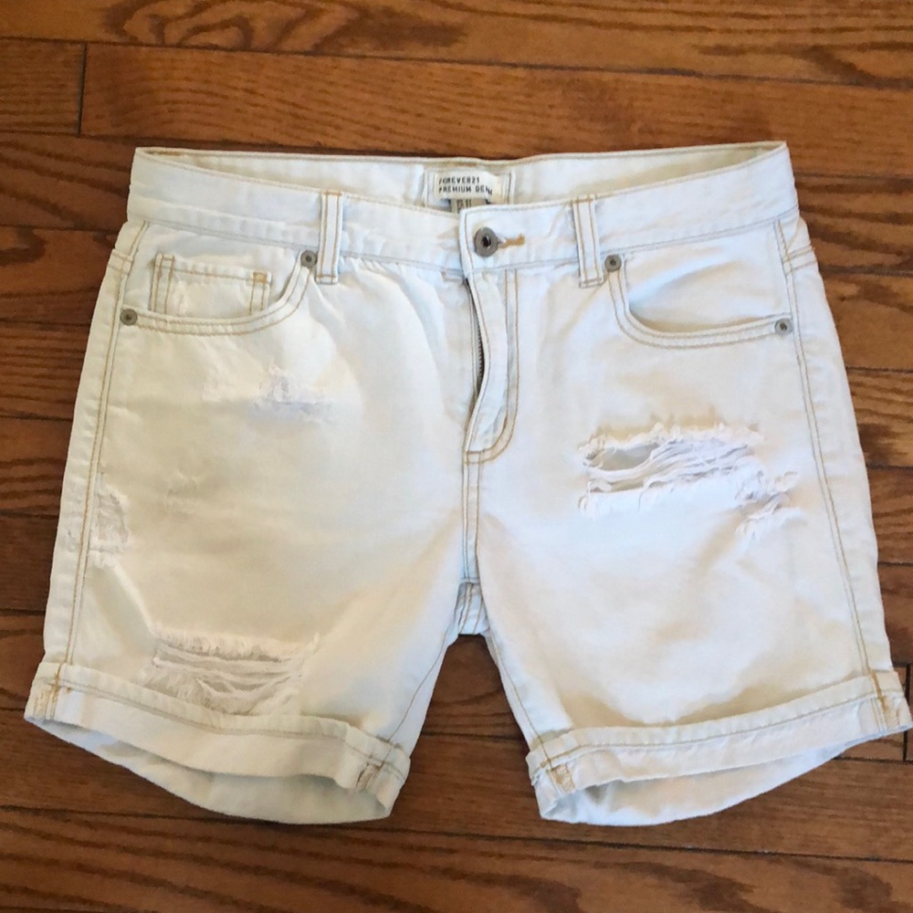 Forever 21 Jean Ripped Shorts